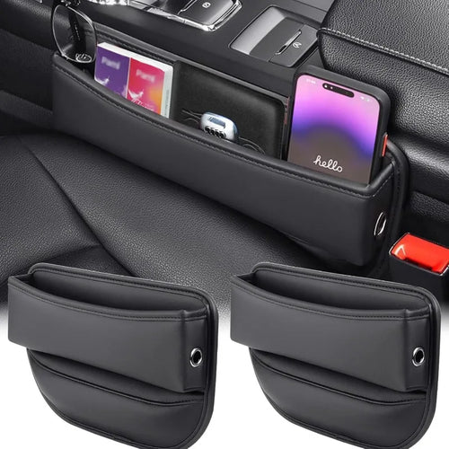 Leather Car Seat Gap Filler Organizer and Storages Automotive Accessories Universal for Car SUV Truck Fill The Gap
