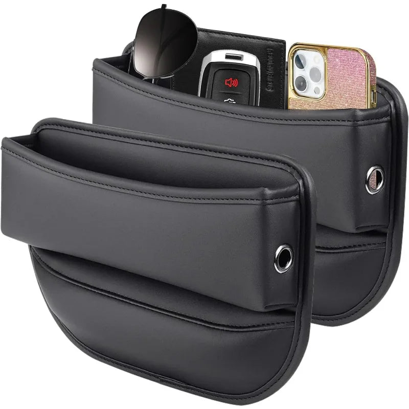 Leather Car Seat Gap Filler Organizer and Storages Automotive Accessories Universal for Car SUV Truck Fill The Gap